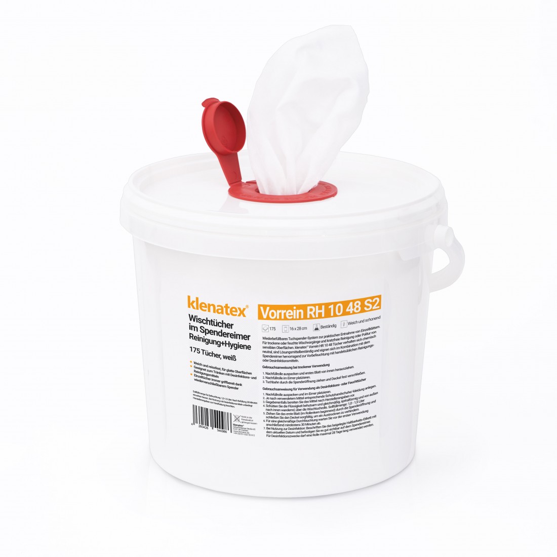 klenatex® Wischtücher für Reinigung Hygiene Vorrein 1048 Spender/Nachfüllrolle 